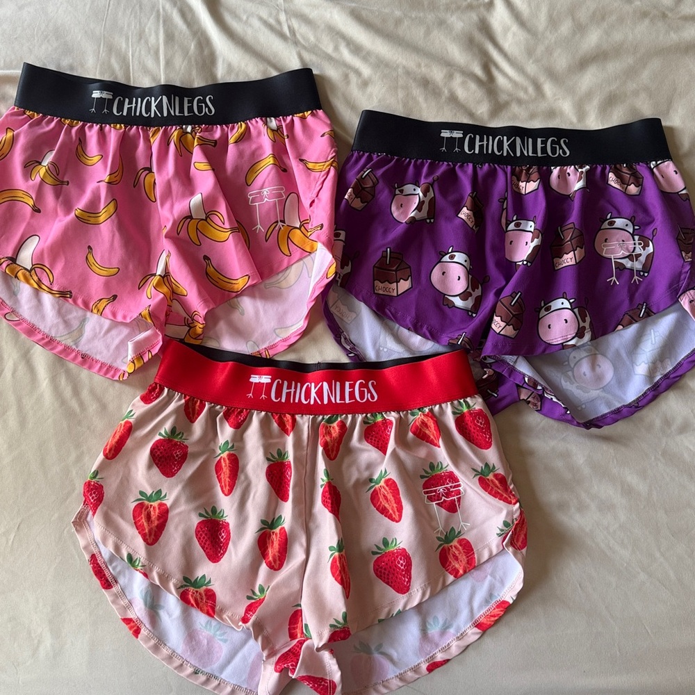 CHICKNLEGS 1.5” running shorts bundle
